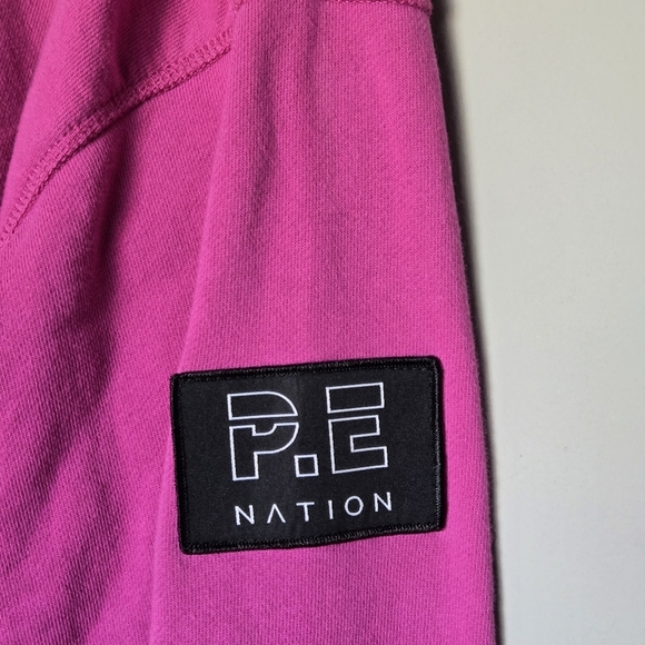 P.E. Nation Heads Up Sweatshirt Baseline Collection Pink Size M - Picture 6 of 14